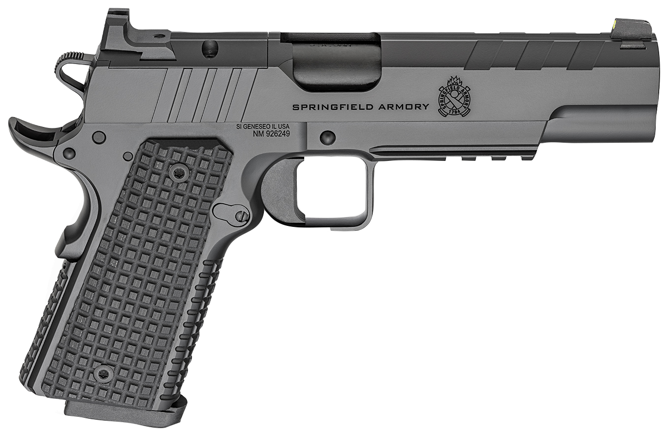 1911 Emissary AOS, 9MM, 5" Barrel, Tritium, Black, Thin-Line G10 Grips, (2) 9-rd