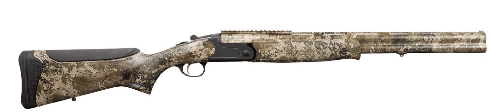 202T O/U, 20 Gauge, 22" Barrel, 3", Fixed Fiber Optic, TrueTimber Strata, Synthetic, 2-rd