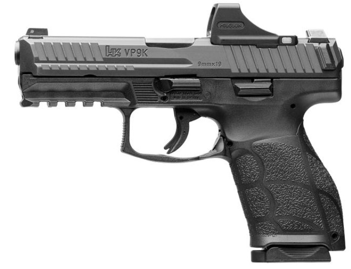 VP9A1 K, Compact, 9mm, 4.09" Barrel, OR, Holosun SCS, Black, (2) 10-rd