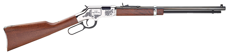 Fathers Day Edition, .22LR, 20" Octagon Barrel, Engraved, Blued/Walnut, 16-rd