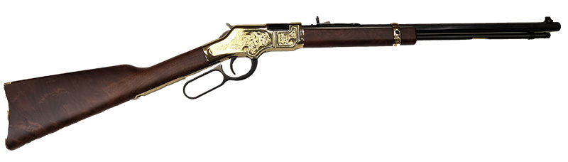 Golden Boy Silver Engraved 4th Edition, .17 HMR, 20" Octagon Barrel, Blued/Walnut, 16-rd