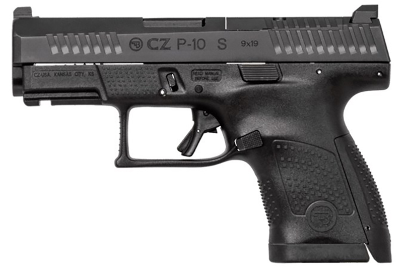 CZ P-10 Subcompact, 9mm, 3.5" Barrel, Fixed Sights, Optic Ready, Black, 12-rd