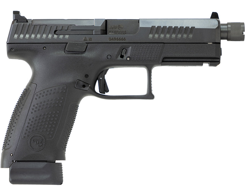 CZ P-10 Compact, 9mm, 4.02" Threaded Barrel, Fixed Sights, Optic Ready, Black, 17-rd