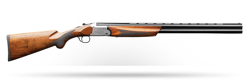202 AE O/U, 12 Gauge, 3" Chamber, 28" Barrel, Fiber Optic, Walnut, White Engraved