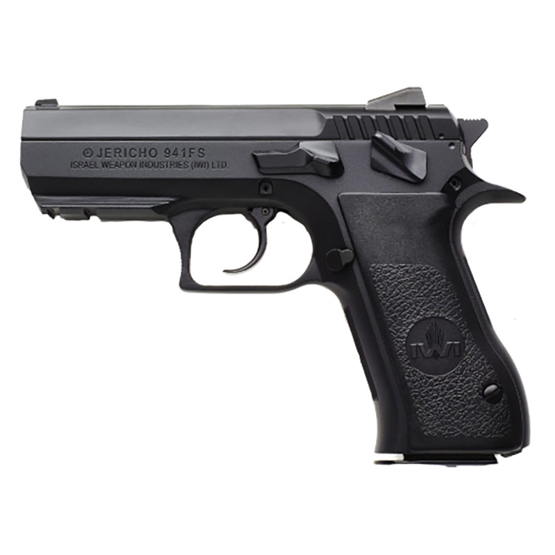 Jericho 941 Steel Mid Size, 9mm, 3.8" Barrel, Optic Ready, Black, (2) 10-rd