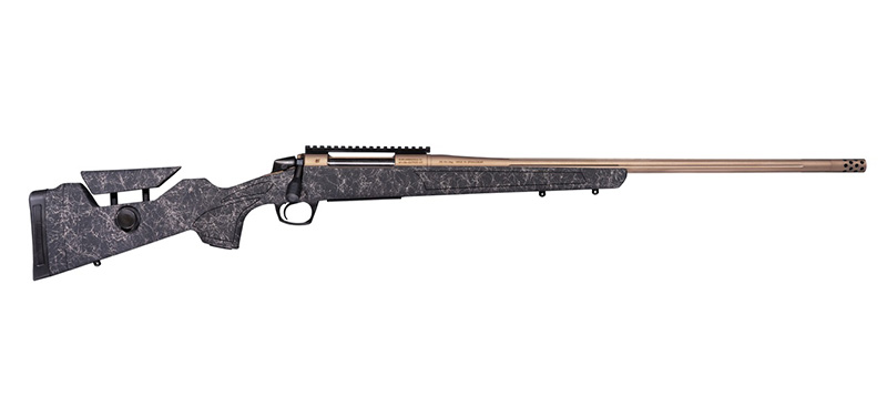 Cascade Long Range Hunter, 6.5 Creedmoor, 22" Fluted, Optic Rail, Bronze/Black, 4-rd