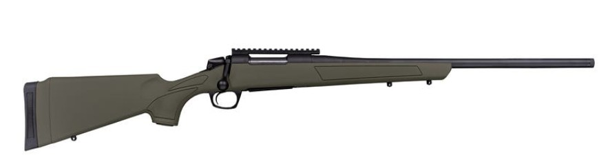 Cascade, 22-250 Rem, 22" Threaded, Black/OD Green, 4-rd
