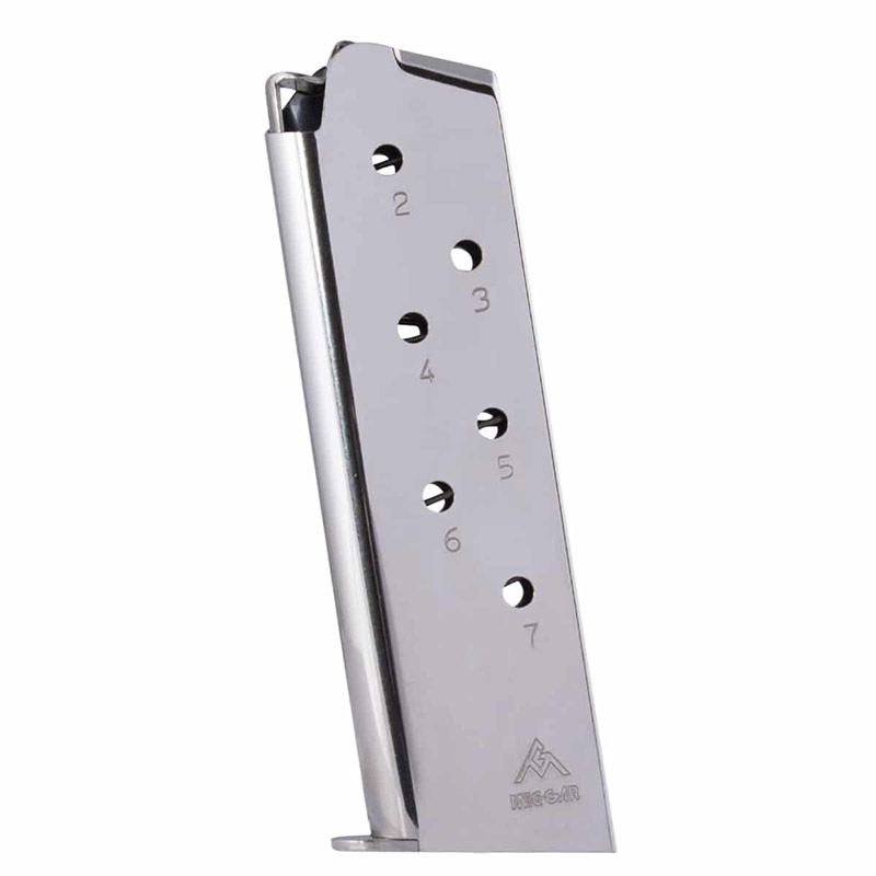 Magazine, .45 ACP, 1911 Full Size, Nickel, 7-rd