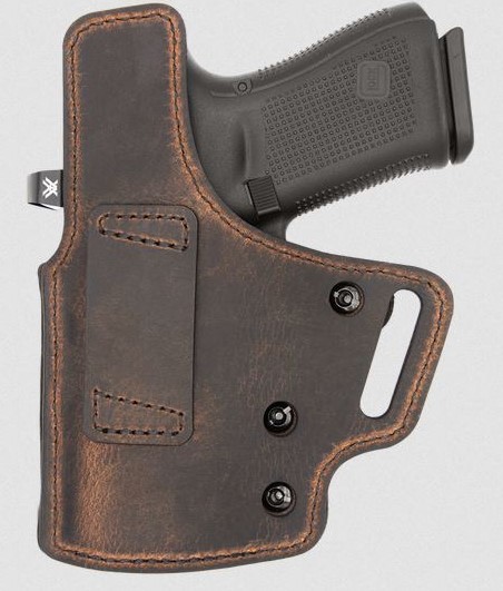 Defender Alpha Holster, Lowered Back, OWB, Poly/Brwn, Size 4, 3.0" Barrel