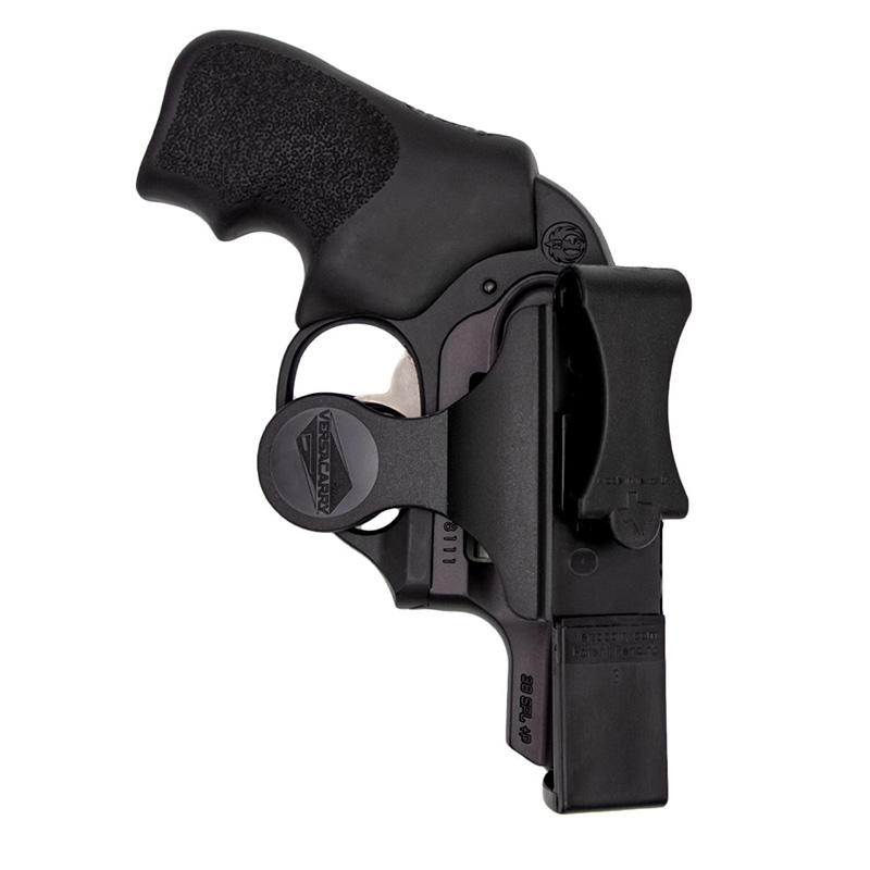 Zerobulk Holster, S Revolver (.38/.357), IWB, 2.5" Blk, Ambi