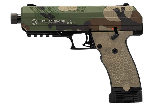 JHP Gen 2, .45 ACP, 5.25" Threaded Barrel, M81 US Woodland Camo, 9-rd