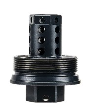 HUB-T, 5/8-24, Stainless Steel, Black