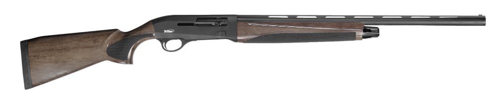 Raptor II, 12 Gauge, 28" Barrel, 3" Chamber, Fiber Optic Front, Black/Walnut, 5-rd