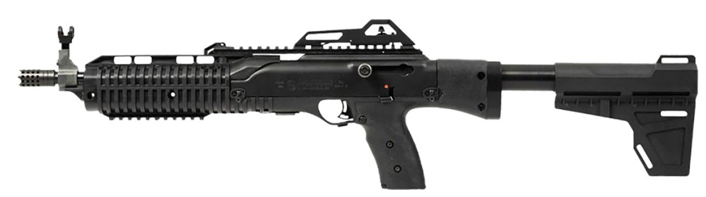995P, 9mm, 13.25" Threaded Barrel, Brace, Adjustable Sights, Black, 10-rd
