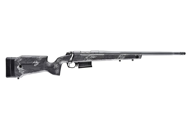 B-14 Crest, 7mm PRC, 22" Fluted Threaded Barrel, Sniper Grey, Black / Grey Splatter, 5-rd