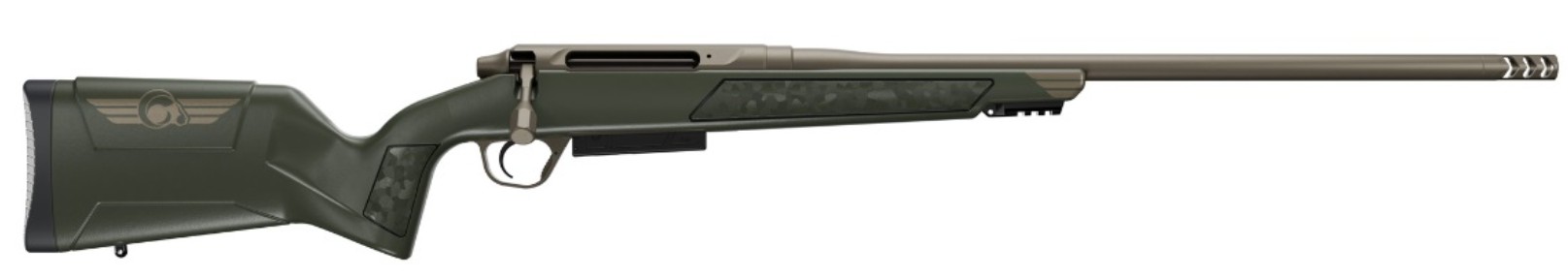 Evoke, 7mm BackCountry, 16.25" Threaded Barrel, Burnt Bronze/Green, 4-rd