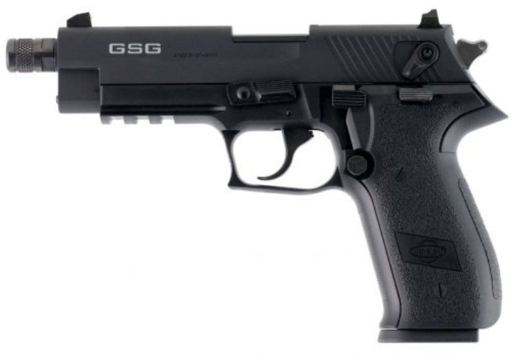 GSG Firefly, .22LR, 4.9" Threaded Barrel, Black, 13-rd