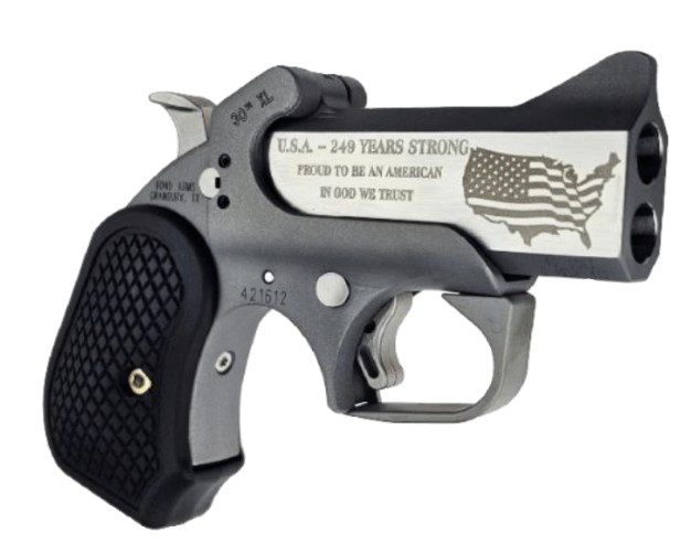 Rowdy XL 30th, .45 Colt/.410, 3.5" Barrel, Engraved Stainless, Black, 2-rd