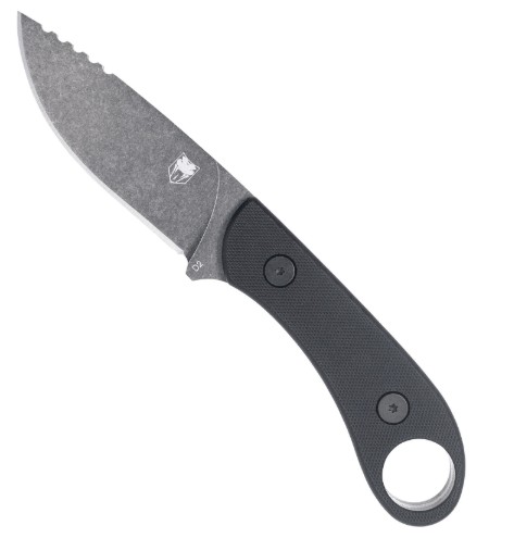 D2 Skinner Gen 2, 3.50", Fixed Blade, G10 Handle, Black
