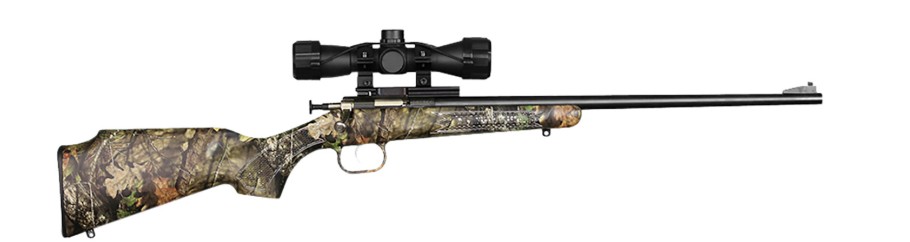 Crickett Youth Package, .22LR, 16.12" Barrel, 4x32mm Scope, Blued/Mossy Oak Break-Up