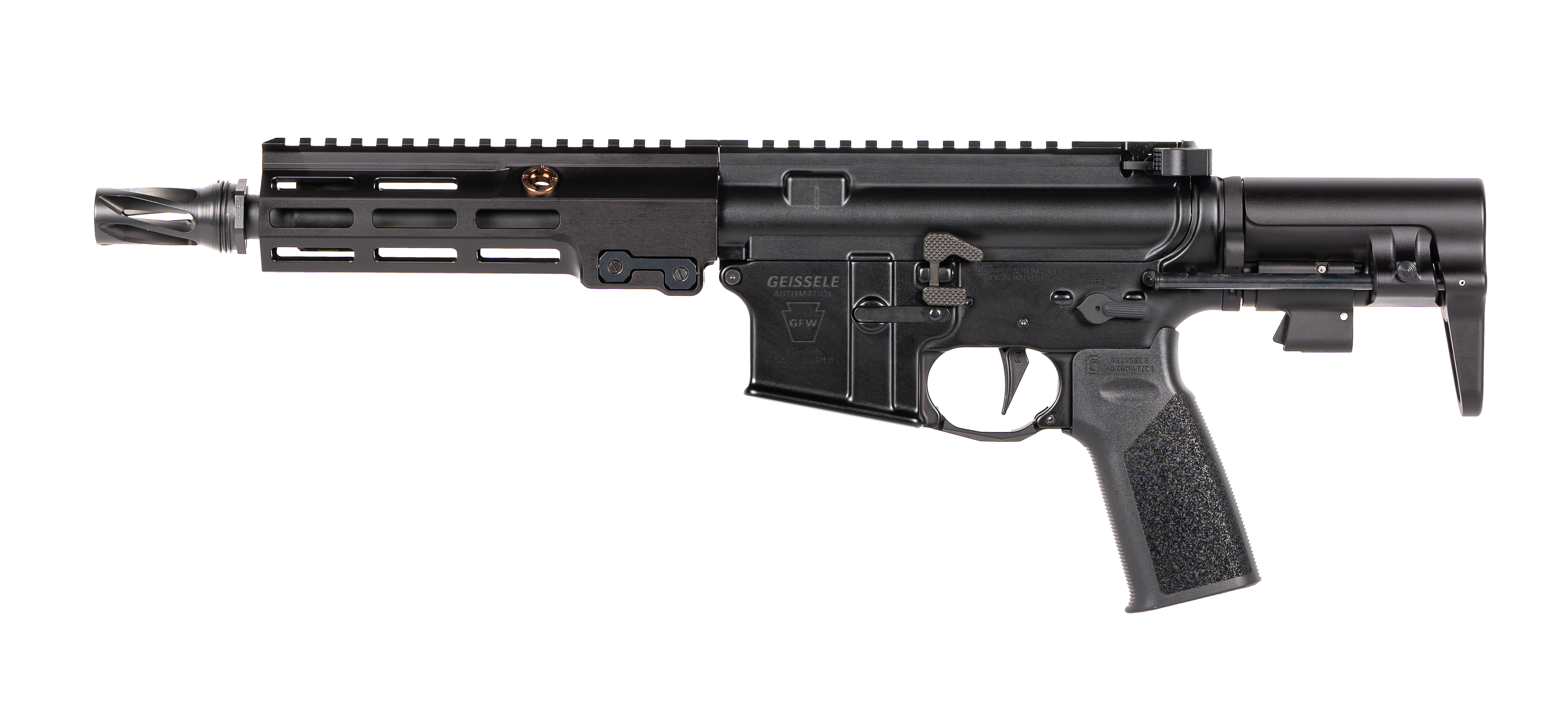 GFW, SBR, .300 BLK, 8" Barrel, M-LOK, Black, (Magazine not included)
