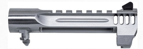 Desert Eagle L5 , .50 AE,  5" Barrel with Integral muzzle Brake, Carbon Steel/Brushed Chrome