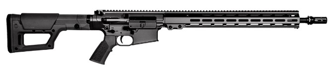 Mid Range Gas Gun (MRGG), 6.5 Creedmoor, 20" Barrel, M-LOK, HUXWRX FH-QD, Black, (Mag not included)