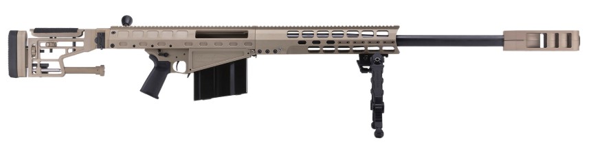TAO50, .50 BMG, 29" TB, Folding Stk w/ Monopod, Accu-Tac Bipod, Moe + Grip, FDE, 10-rd