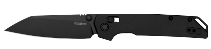 Iridium, 3.45" Reverse Tanto, Pocketknife, Black/Black Aluminum Handle , KVT Open System