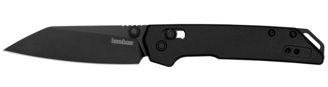 Mini Iridium, 3", Reverse Tanto, Pocketknife, Black/Black Aluminum Handle, KVT Open System
