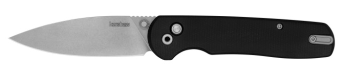 Remnant, 3.25", Spear Point, Pocketknife, Stonewash, Black, KVT Open System