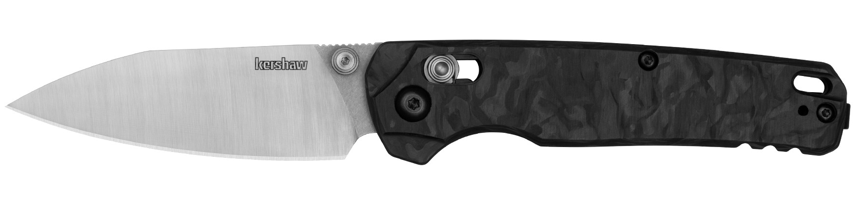 Bel Air, 3.1" Reverse Tanto, Pocketknife, Stonewash/Black Carbon Fiber Handle, KVT Open System