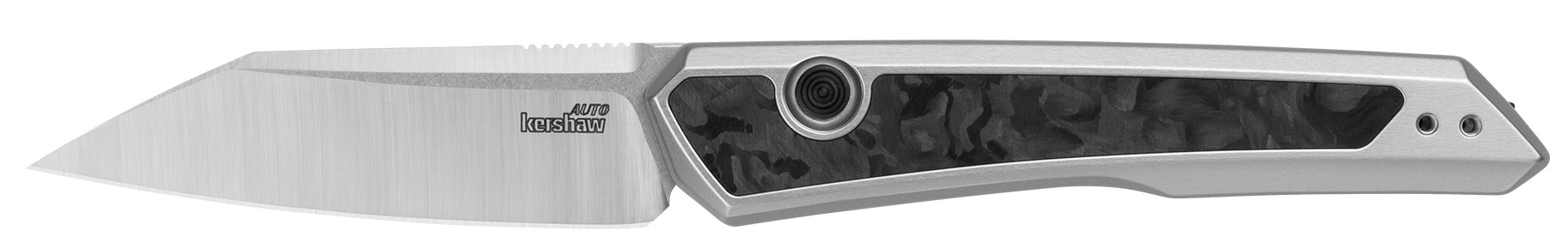 Launch 20, 3", Reverse Tanto, Pocketknife, Stonewash/Grey-Black Aluminum Handle, Push Button