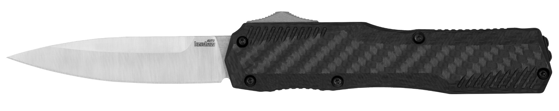 Livewire CF, 3.35", Spear Point, Pocketknife, Stonewash/Black Carbon Fiber Handle, Slide Button