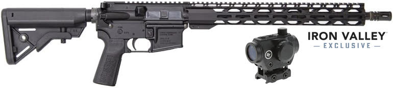 RF-15 SOCOM Bundle, 5.56 NATO, 16" Barrel, Milspec, CT Red Dot, M-LOK, B5 Stock/Grip, Black, 30-rd