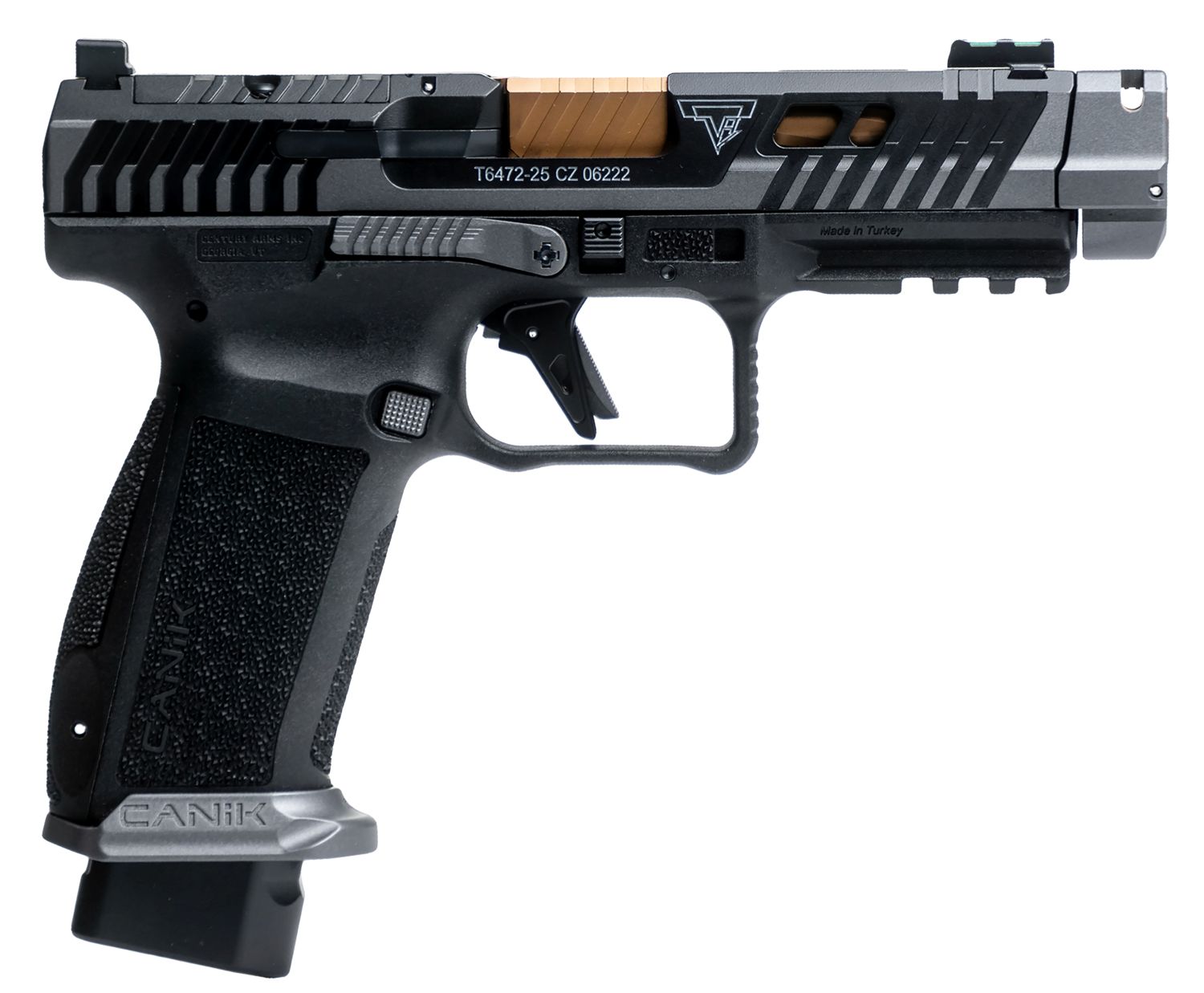 Canik TTI Combat Smoke, 9mm, 4.6" Barrel, Compensator, Smoke/Black, 10-rd