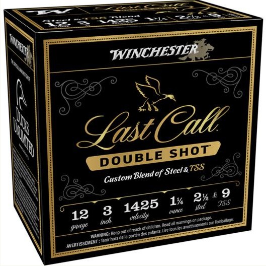 Last Call Double Shot, 12 Gauge, 3", 1-1/4 oz, #2.5 Shot, TSS, 25/Box