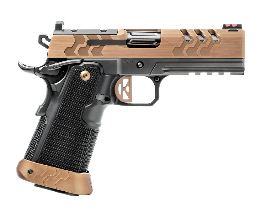2K11 Pro Coyote, .45 ACP, 4.25" Fluted Barrel, OR, Front Tag Sights, Coyote/Black, (1)11-rd & (1)13-rd