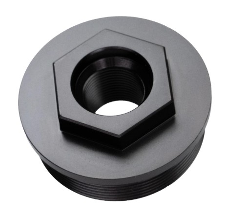 Zeroed 1/2-28" Direct Thread HUB Mount, Black