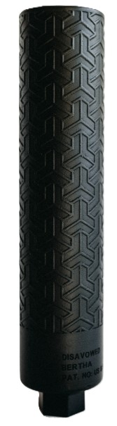 Bertha, 45-70, 5/8x24" Direct Thread, Titanium, Black