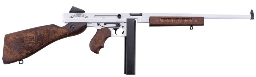Thompson TM1 Navy 250th, Military Carbine, 16.5" Barrel, Bright White, Black, Engraved Hardwood Grips, (1) 20 & (1) 30-rd Stick