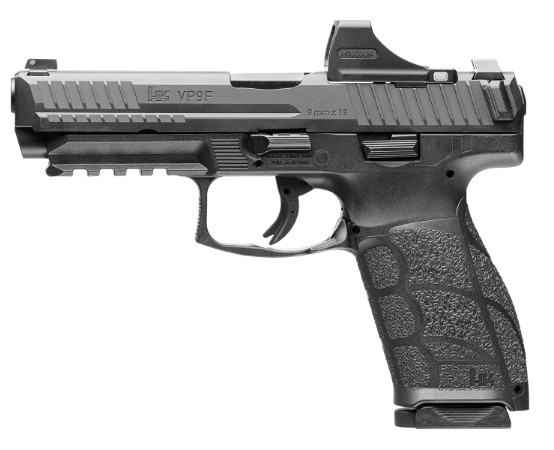 VP9A1 F, 9mm, 4.53" Barrel, Holosun SCS, Front Night Sights, Black, (2) 10-rd, CA