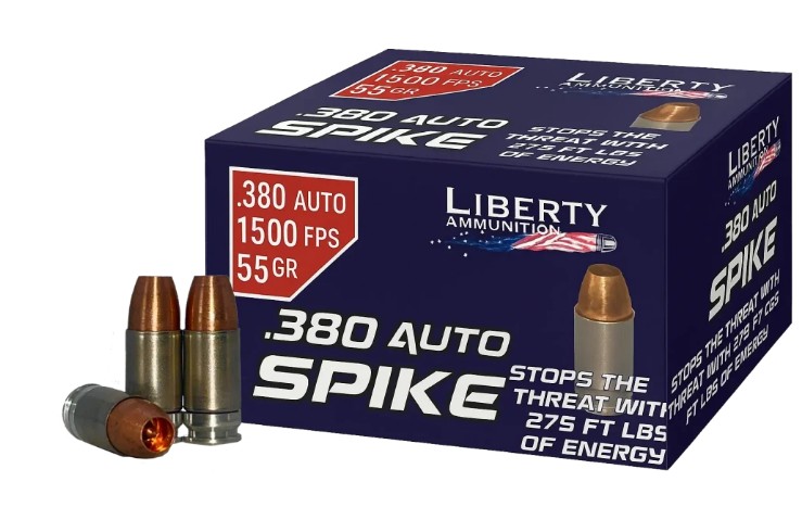 Liberty Spike, .380 ACP, 55 Grain, Copper, 20/Box