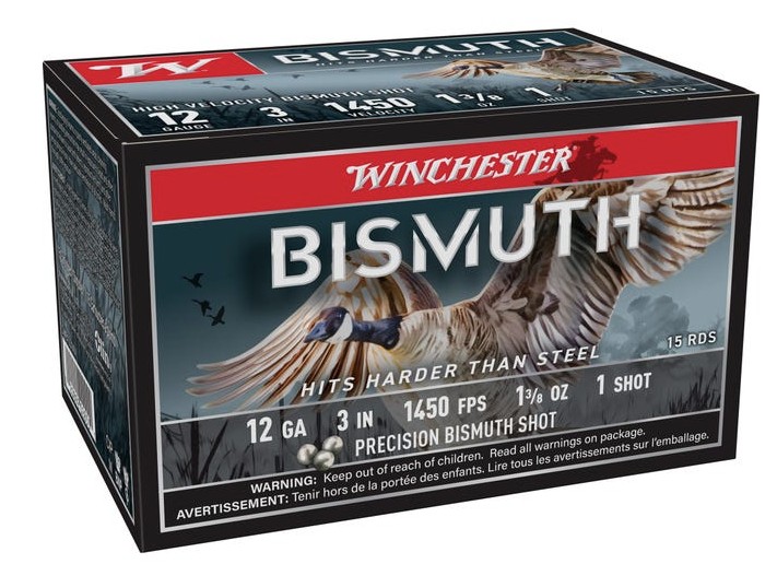 Bismuth, 12 Gauge, 3", 1-3/8oz, #1 Shot, 15/Box