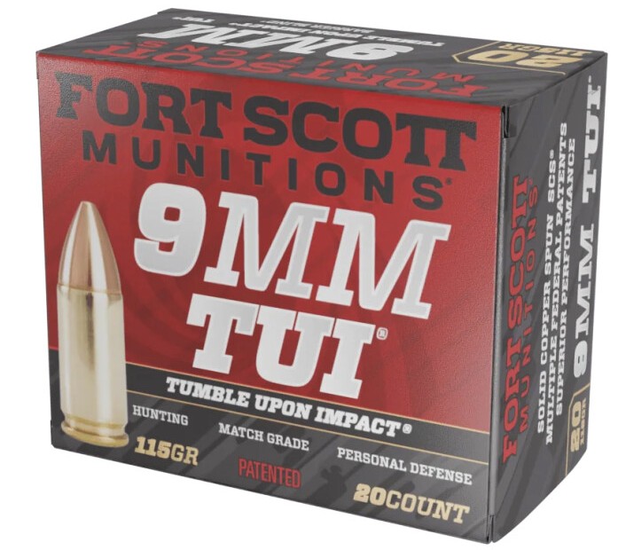 9mm, TUI, Solid Copper, 115 Grain, 20/Box