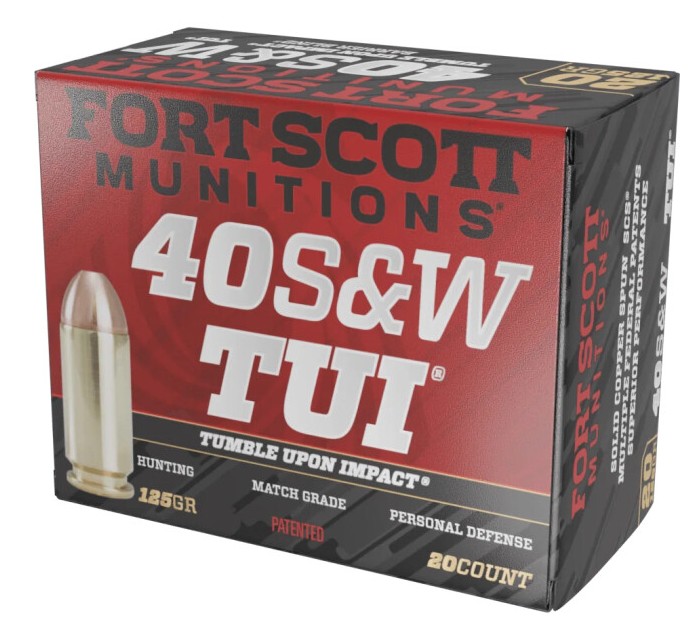 .40 S&W, TUI Solid Copper, 125 Grain, 20/Box