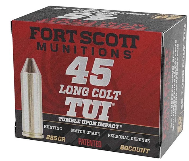 .45 Colt, TUI, Solid Copper, 225 Grain, 20/Box