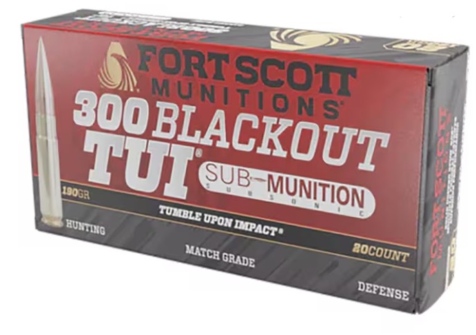 .300 BLK, TUI, Solid Copper, 190 Grain, 20/Box