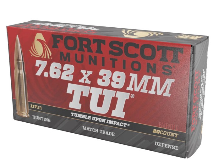 7.62x39mm, TUI, Solid Copper, 117 Grain, 20/Box