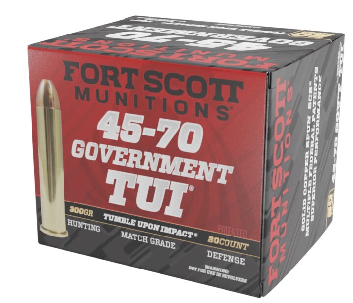 .45-70 Govt, TUI, Solid Copper, 300 Grain, 20/Box
